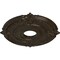 Ekena Millwork Attica Ceiling Medallion (Fits Canopies up to 5"), 18"OD x 4"ID x 5/8"P, Stone Hearth Crackle CM18ATSHC - alternate 2